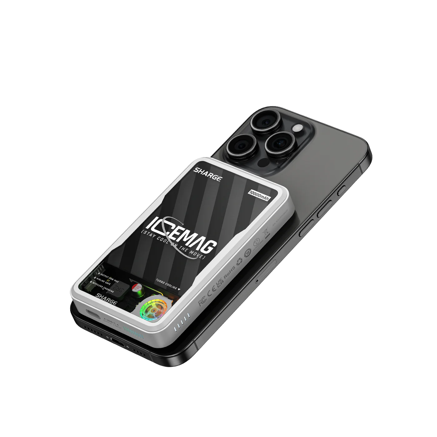 ICEMAG - Aktif Soğutmalı Manyetik Kablosuz PowerBank