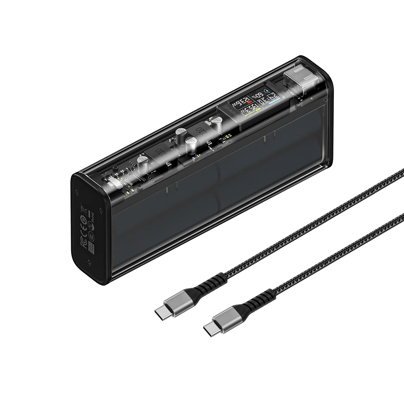140W - Yüksek Güçlü ve Şeffaf Tasarımlı Powerbank