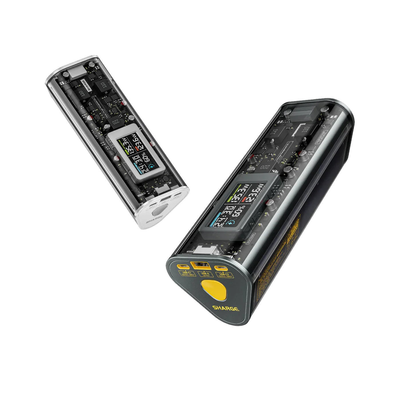 170W - Yüksek Güçlü ve Şeffaf Tasarımlı GaN Powerbank